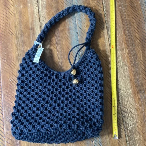 Women’s Madewell Carmen Rope Bag New NWT Crochet Woven Purse - Picture 6 of 8